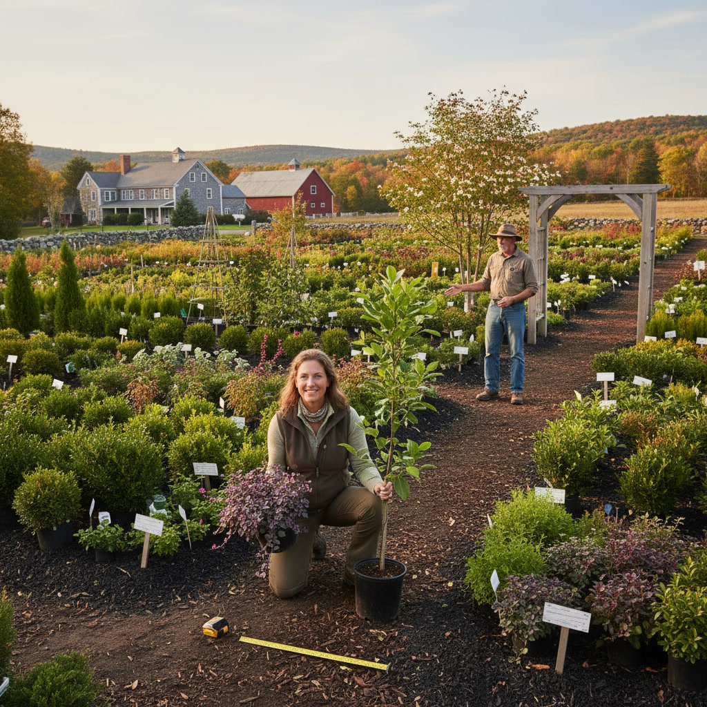 Native New England plants selected for year-round landscape interest